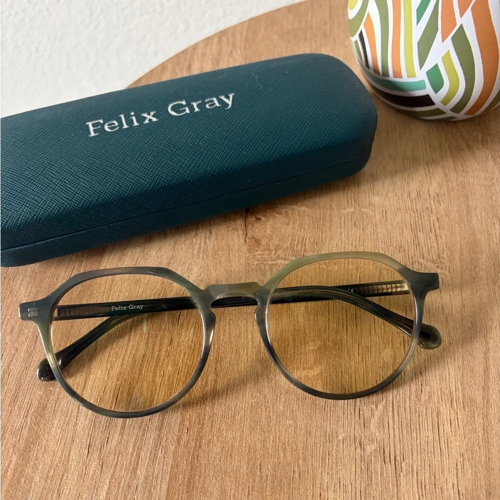 Felix Gray Franklin Amber tint glasses - Picture 1 of 6